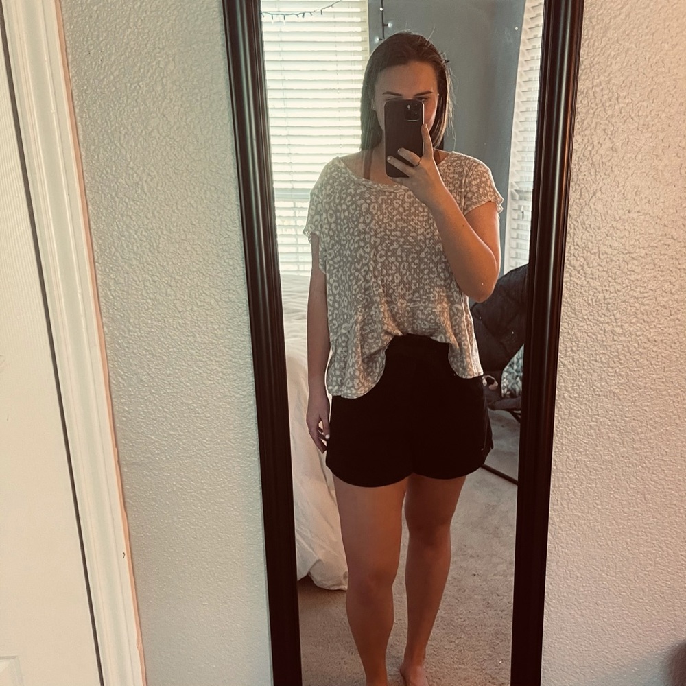 3 for $30 Altar’d State Cheetah Print Waffle Top - Picture 2 of 11